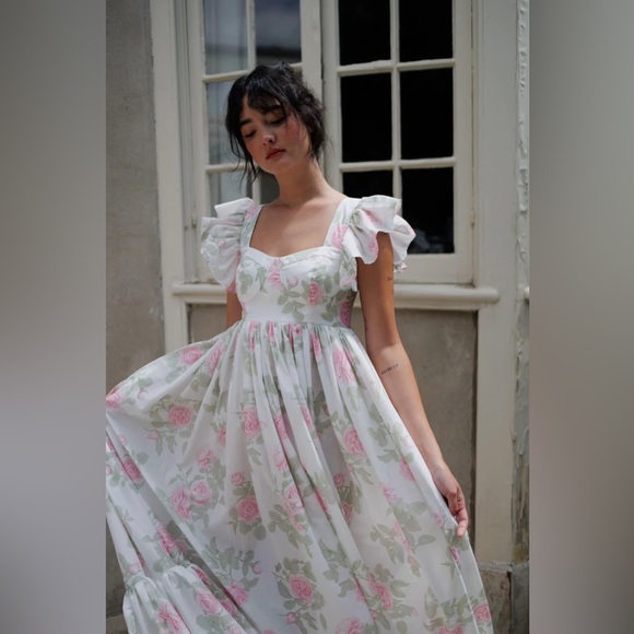 Anthropologie Dresses & Skirts - Madison Armory Cottage Rose Floral Maxi Dress NWOT